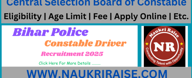 Central Selection Board of Constable