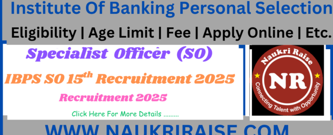 Institute of Banking Personal Selection
