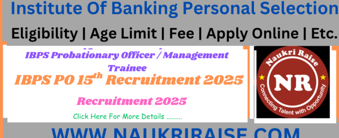 Institute of Banking Personal Selection