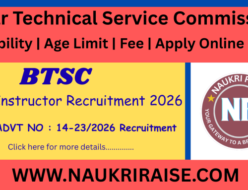 Bihar BTSC Instructor Recruitment 2026 Online Apply