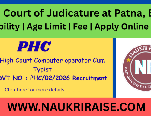 Patna High Court Computer Operator Cum Typist  Apply online 2026