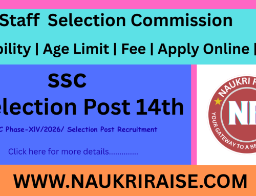 SSC Selection Post 14th Online Apply 2026